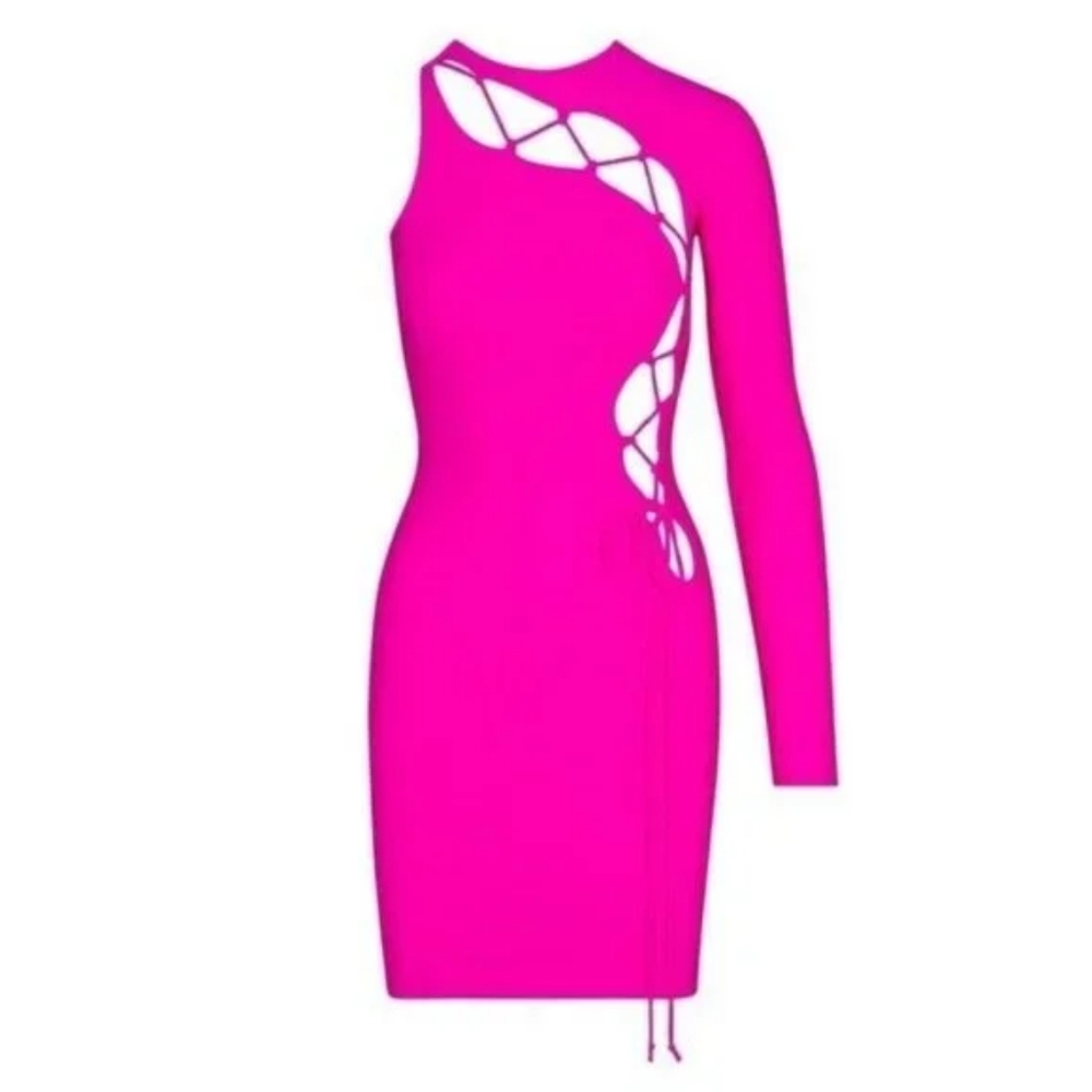 Skims Lace Up Mini Dress